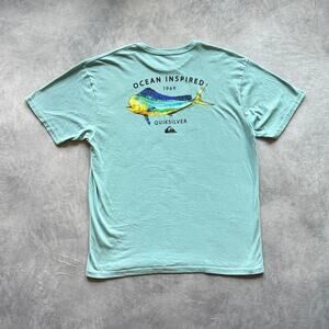 Blue quiksilver ocean inspired tee